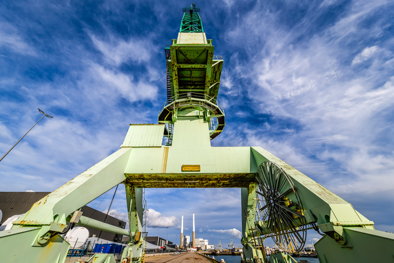 Grue sur le Quai Joannes Couvert au Havre Siemens Gamesa Renewable Energy