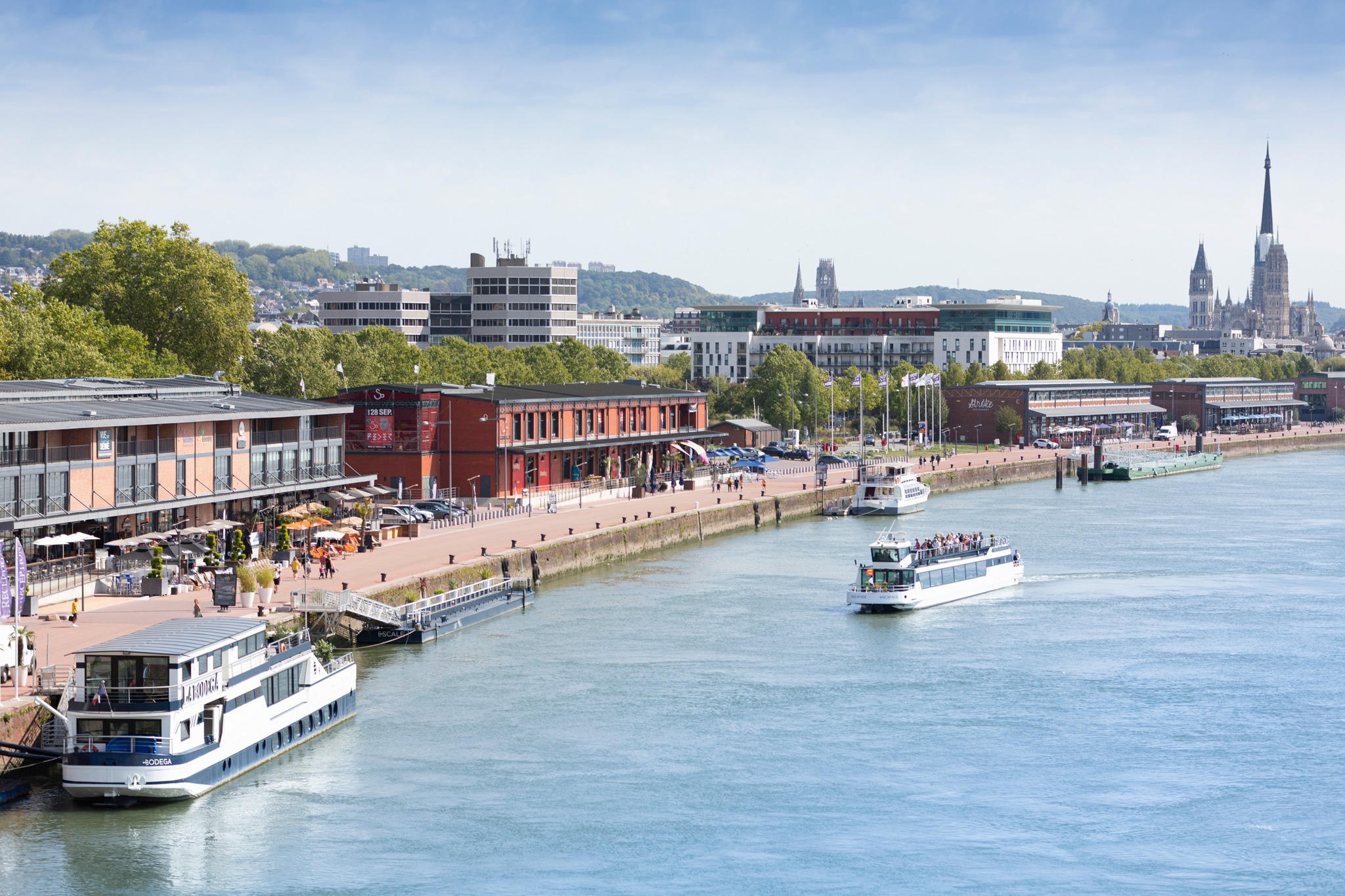 Arrivée de l'Escapade à quai