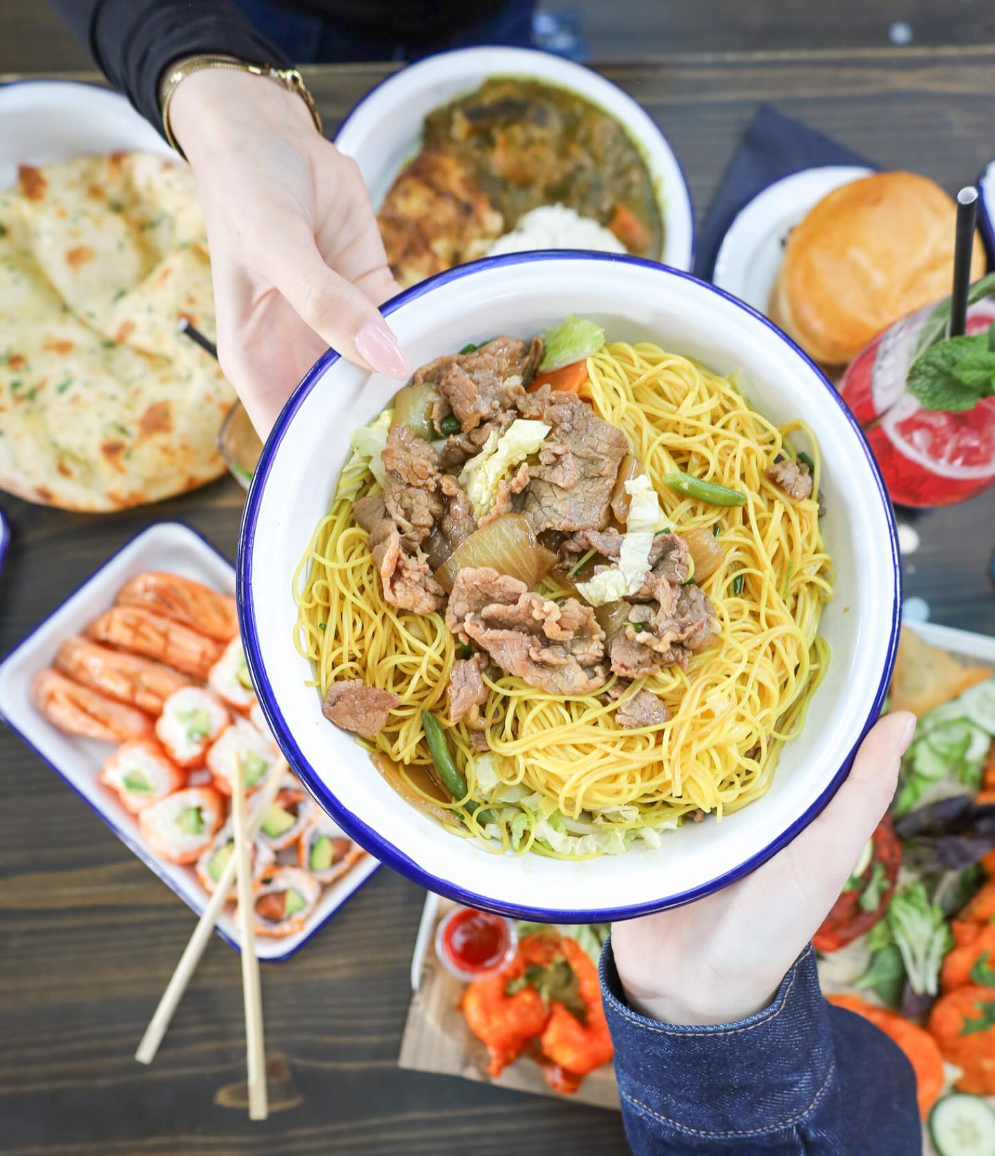 Assiette de nouilles