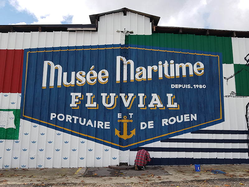 Devanture du Musée fluvial et maritime de Rouen