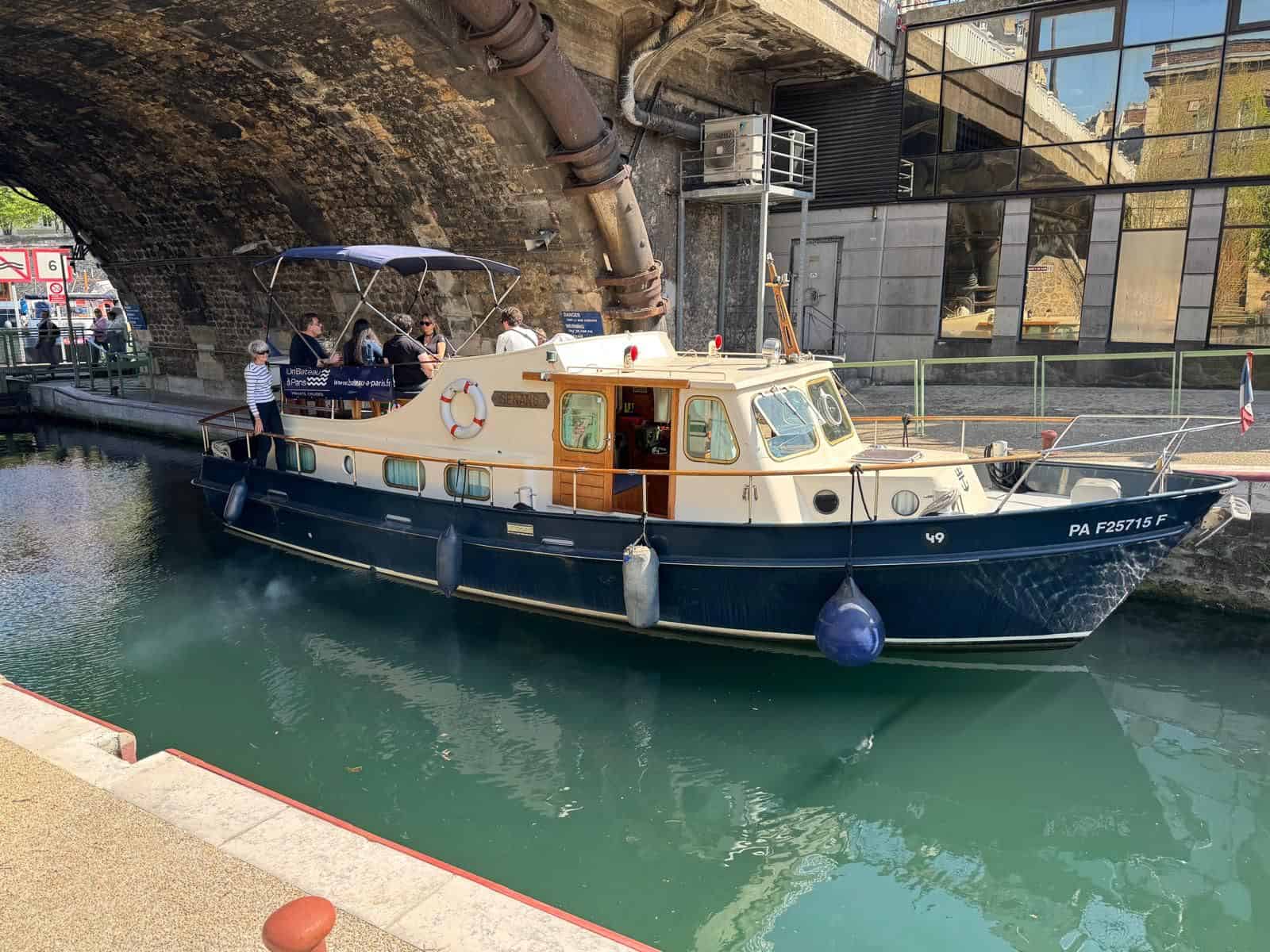 Vue du bateau Senang