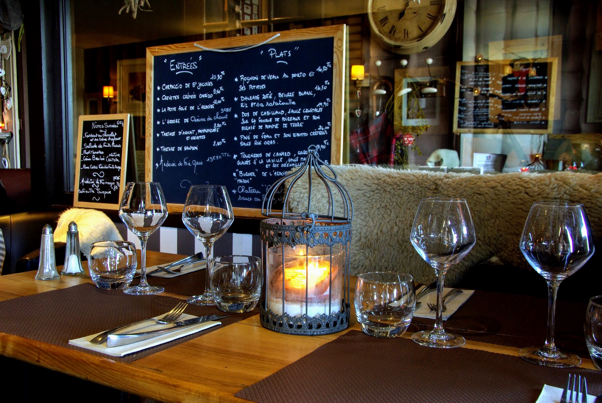 Restaurant A l'Ardoise sur les quais au Havre