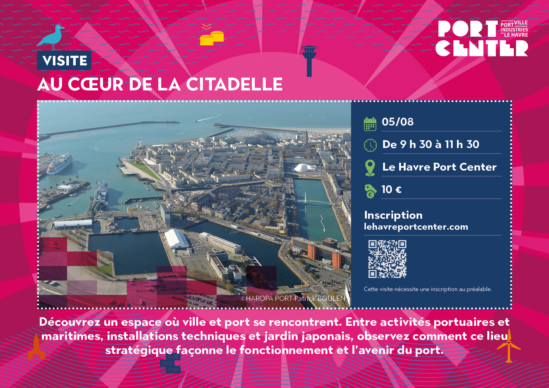 Visite de la citadelle du port du Havre